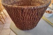 Vintage Rattan Basket Bowl