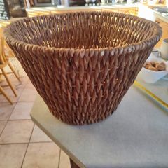 Vintage Rattan Basket Bowl