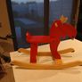 Wooden Reindeer childs/Toddler rocker Image 6