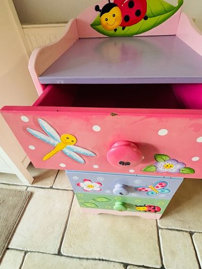 Teamson Kids hand painted set of childrens 4 drawers