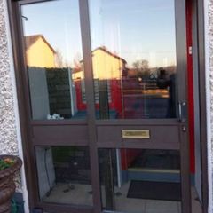Aluminium Brown Sliding Patio Door