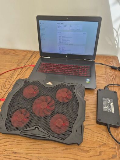 Hp Omen 17" Gaming Laptop | I7-7700hq | Gtx 1070 8gb | 32gb Ram | 256gb Ssd + 1tb Hdd | + Cooling Pad | Windows 11