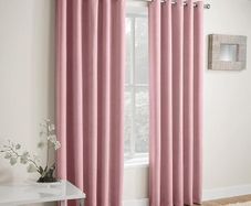 Blush pink curtains