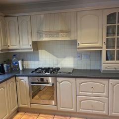 Solid wood painted kitchen
