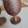 Pair of handcarved goblets Image 4