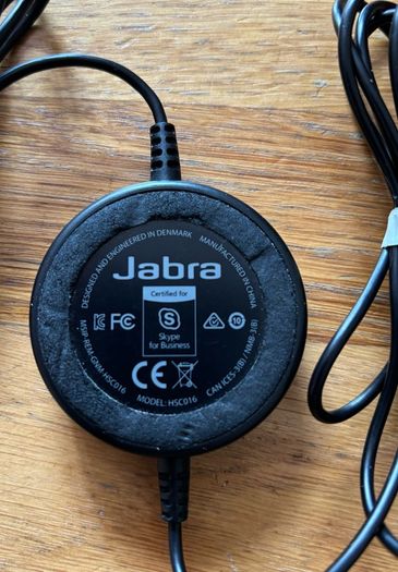 JABRA HSC016 Evolve 20 Stereo Noise Cancelling Wired Headset, Black