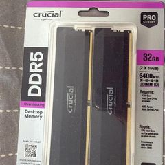 Crucial Pro DDR5 32GB (2x16GB) 6400MT/s Desktop RAM