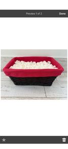 Black basket with Red Liner