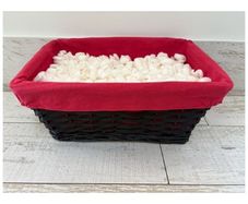 Black basket with Red Liner
