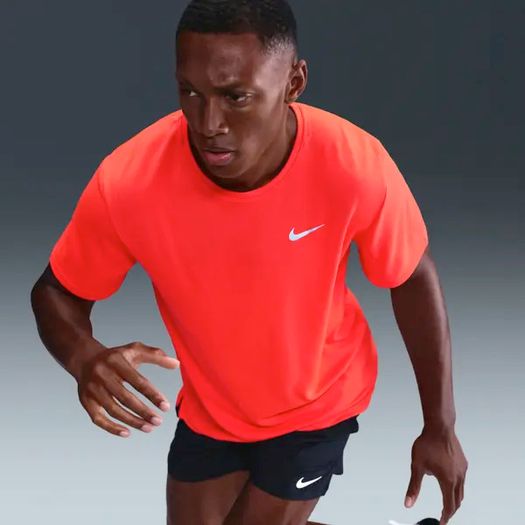 Nike Dri-Fit Men's Miler Running T Shirt Bright Crimson Xl Brand New with tags