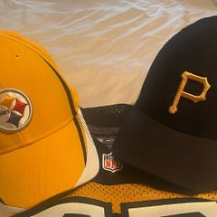 Pittsburgh Steelers and Pirates Baseball Caps
