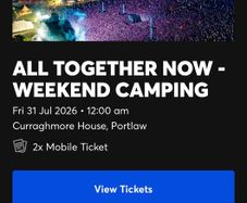 All Together Now Camping & General Admission