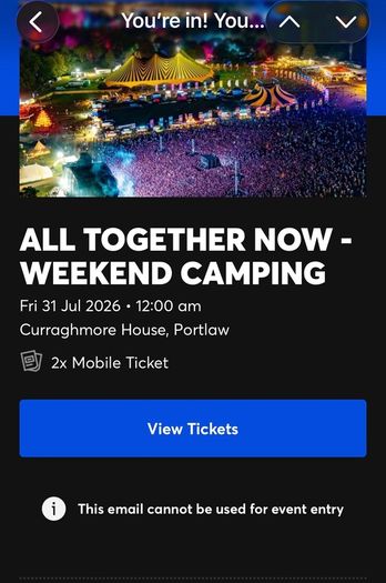 All Together Now Camping & General Admission