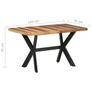 Dining Table 140x70x75 cm Image 6