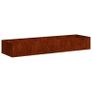 Outdoor Planter Box  Extra Large Weathering Steel Raised Garden Bed 280cm Image 2