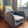 Habitat nubuck leather armchair Image 2