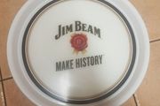 Jim beam ,advertising drinks tray with non-slip rubber ,so glasses won't slip ,,new old stock,,buyer collects  or pays postage thank you