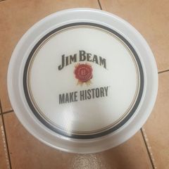 Jim beam ,advertising drinks tray with non-slip rubber ,so glasses won't slip ,,new old stock,,buyer collects  or pays postage thank you