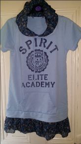 Free Blue Tunic hoodie Dunnes size S UK8 EUR36 Collection only