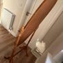 Vintage Oval Wooden Free-Standing Mirror Image 2