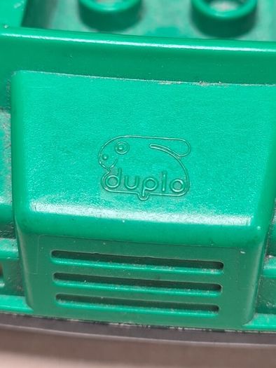 Vintage Lego Duplo Police Van Car Green Paddywagon