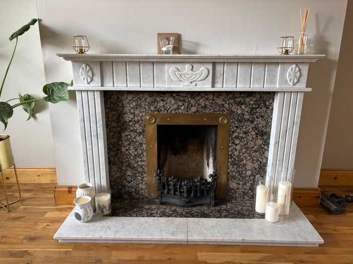 Solid Marble Fireplace