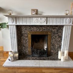 Solid Marble Fireplace