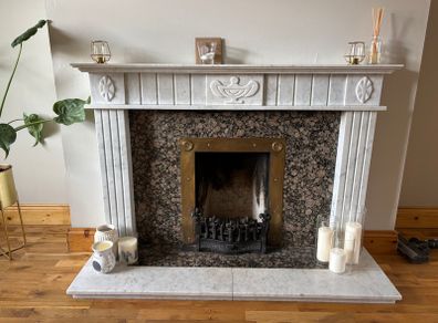 Solid Marble Fireplace