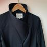 Reiss Black Funnel Neck Coat Image 3