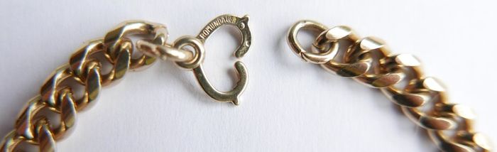 Vintage Gold Plated Bracelet length 7,5"