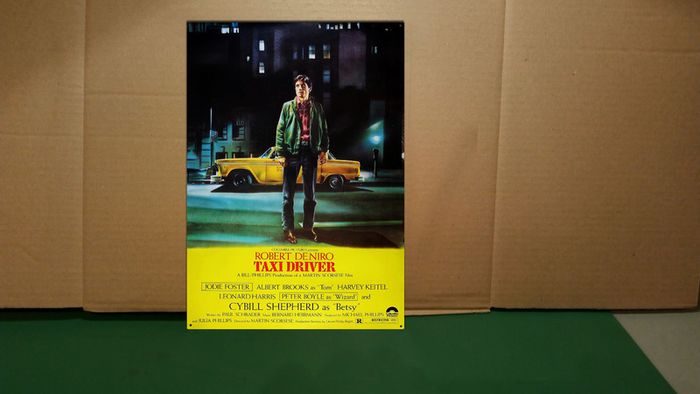 Taxi Driver movie poster ( reproduction ) tin sign