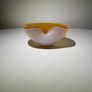 Vintage Alfredo Barbini Attributed Murano Biomorphic Shell Bowl.  Original BD Label. c.1965 to 1975 Image 2