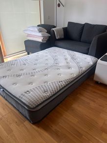 Mattress double supreme comfort with a small coffee stain