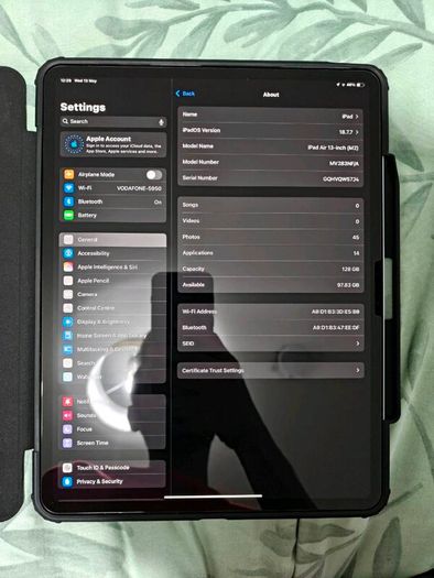 iPad Air 13-inch M2 | Blue | 100% Batt Health