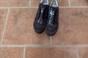 Marco Moreo Brown Suede/Patent Shoes 39 Suede/
