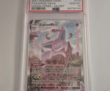 Pokemon Espeon Vmax Fusion Strike 270/264 Secret Rare Full Alt Art PSA 10