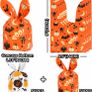 100 PCS Halloween Sweets Bags Halloween Party Bag Fillers, Treat Candy Bags for Trick or Treat Party,Biscuit Goody Gift Bags with 14 23cm for Halloween Party Favor (FREE EXPRESS POSTAGE) Image 2