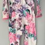 Bonds girls floral zip wondersuit size 12-18 months very good condition Image 2
