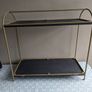 Black & Gold Shelf with Rail Image 2