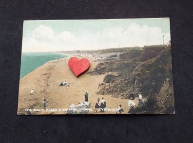 Ireland Postcard : The South Beach and Bathing Strand , Greystones , Co. Wicklow