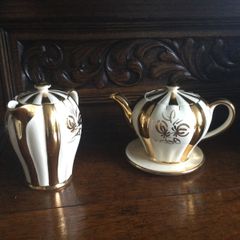 Antique Sudlows Burslem Teapot and Water Jug