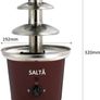 Large Size Stainless Steel Chocolate Fountain Fondue Set Electric 3-Tier Machine with Hot Melting Pot Base 900ml Capacity (FREE POSTAGE) Image 4
