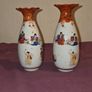Vintage pair of hand painted Japanese Vases Image 2
