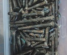 Brass screws used