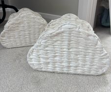 2 cloud shape storage baskets
