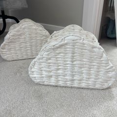 2 cloud shape storage baskets