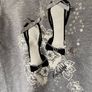 Brand new with tags Girl's Elegant Grey Long Sleeve Top Image 3