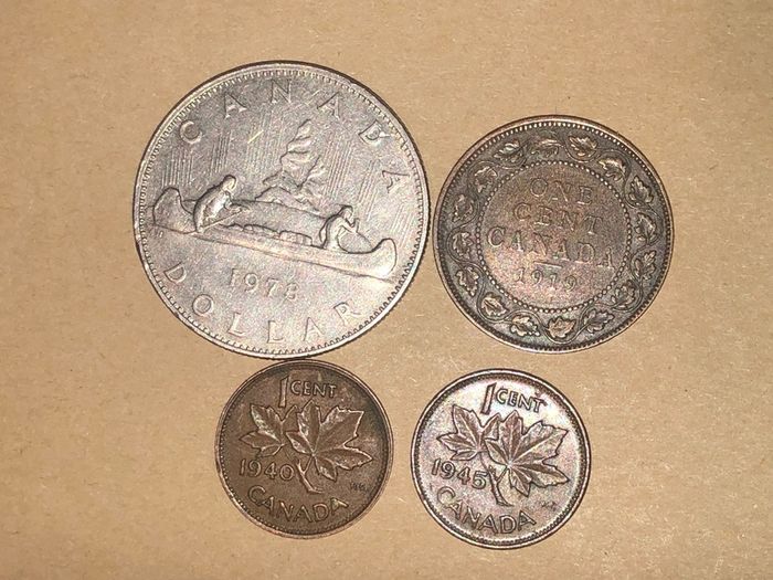 Canadian coins x 4