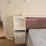 Double Divan Bed, headboard and lockers Image 3