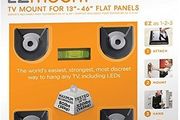 Omnimount Ezmount Tv Mount Tilt For 13 To 46-inch Flat Panels Black New &amp; Sealed